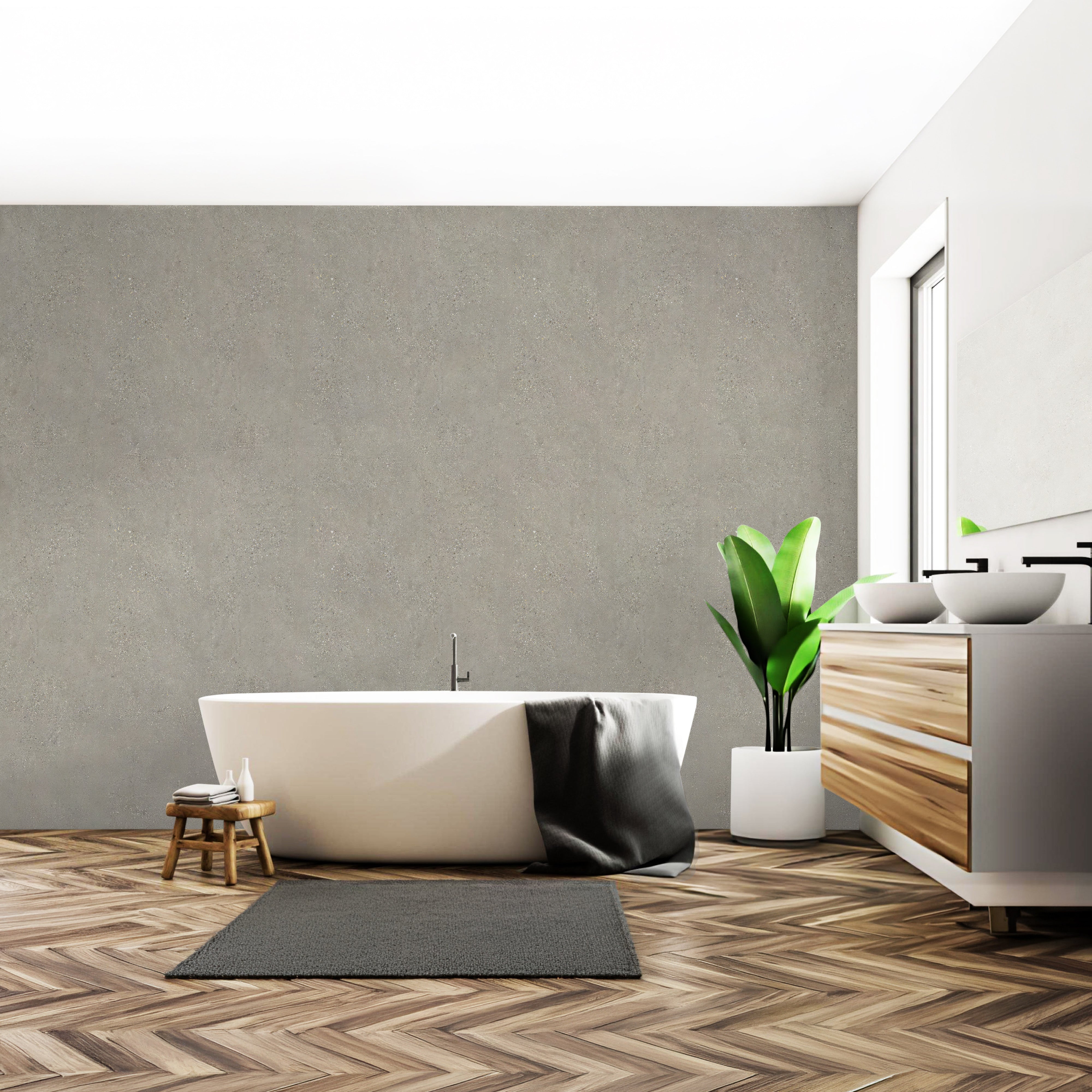 Rapid Stone™ Concrete Effect Bathroom Wall Panel – Waterproof Shower Panel