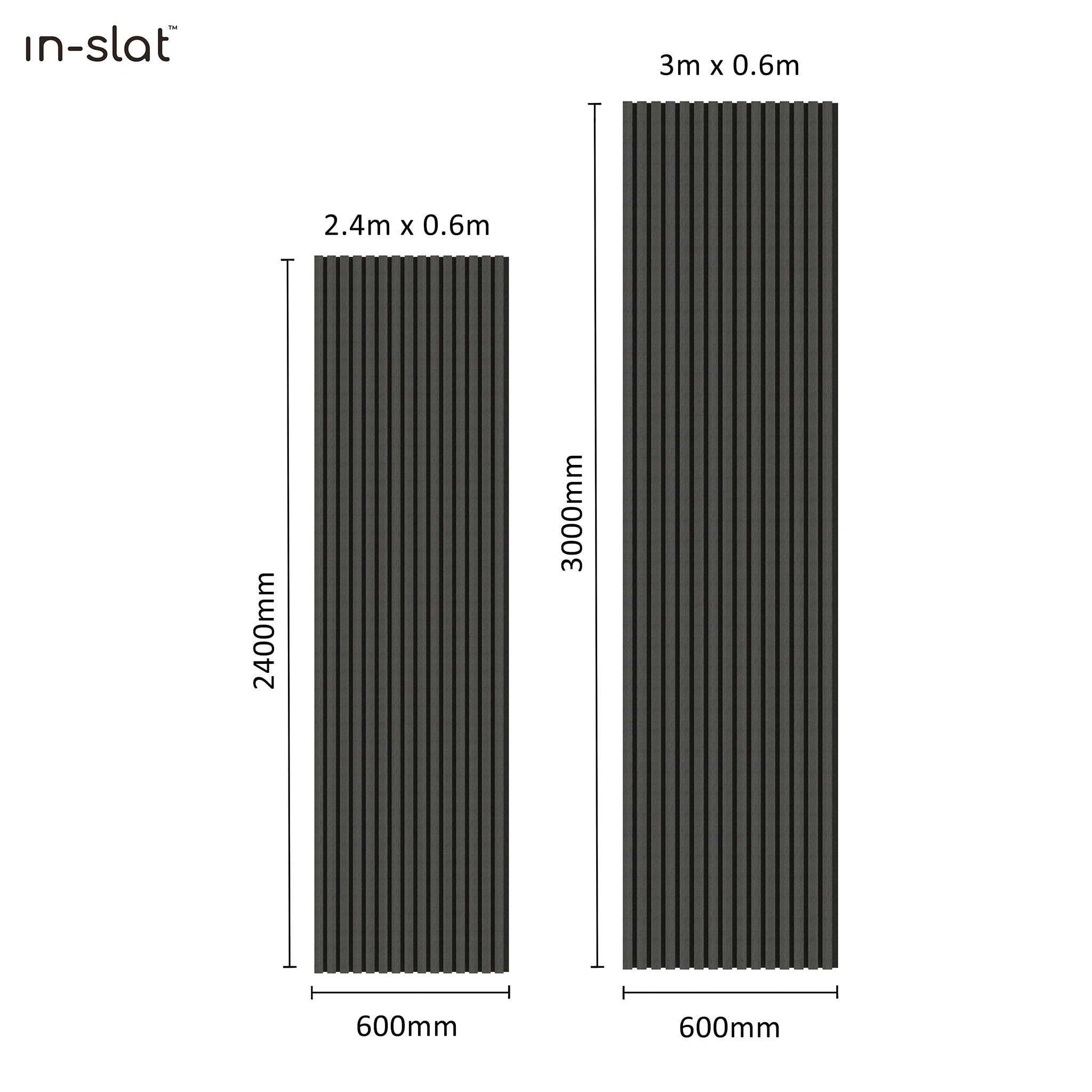 In-slat™ Acoustic Panel - Black Oak