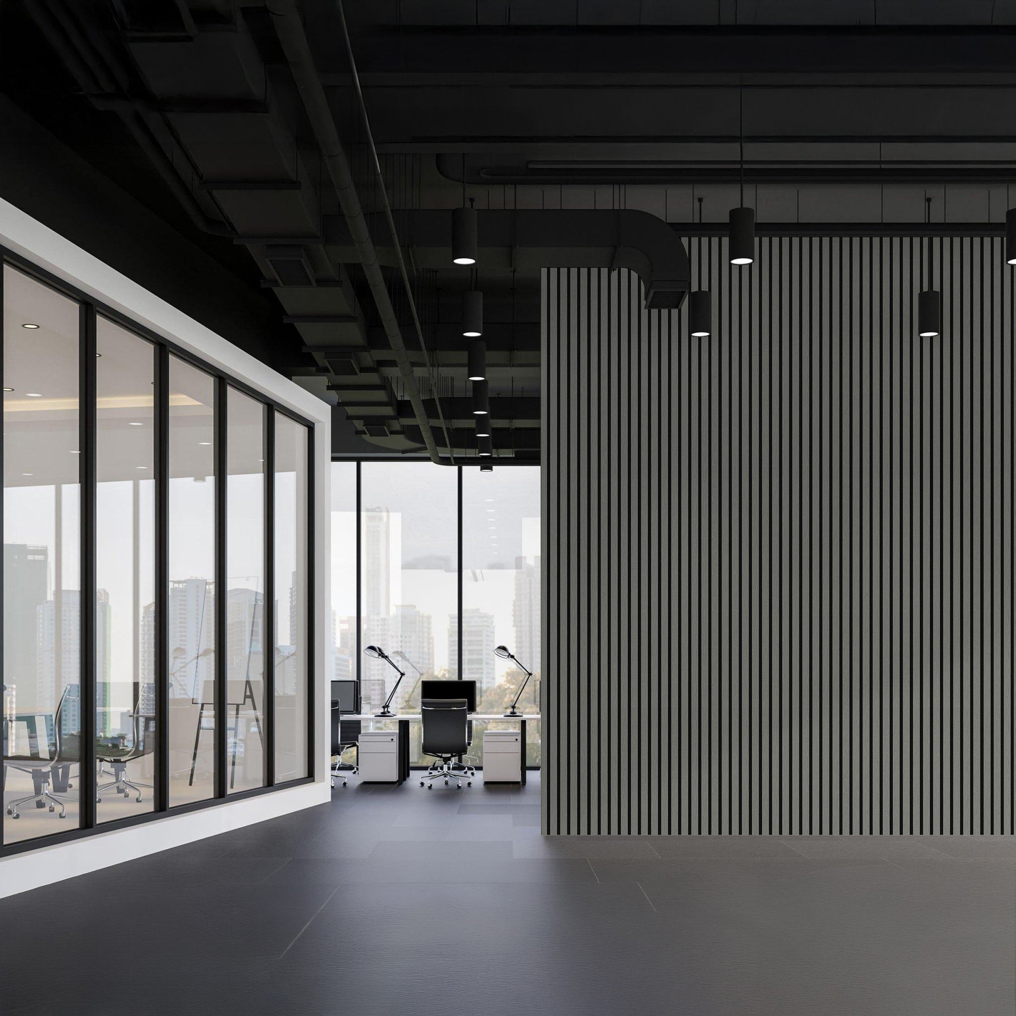 In-slat™ Acoustic Panel - Grey Oak