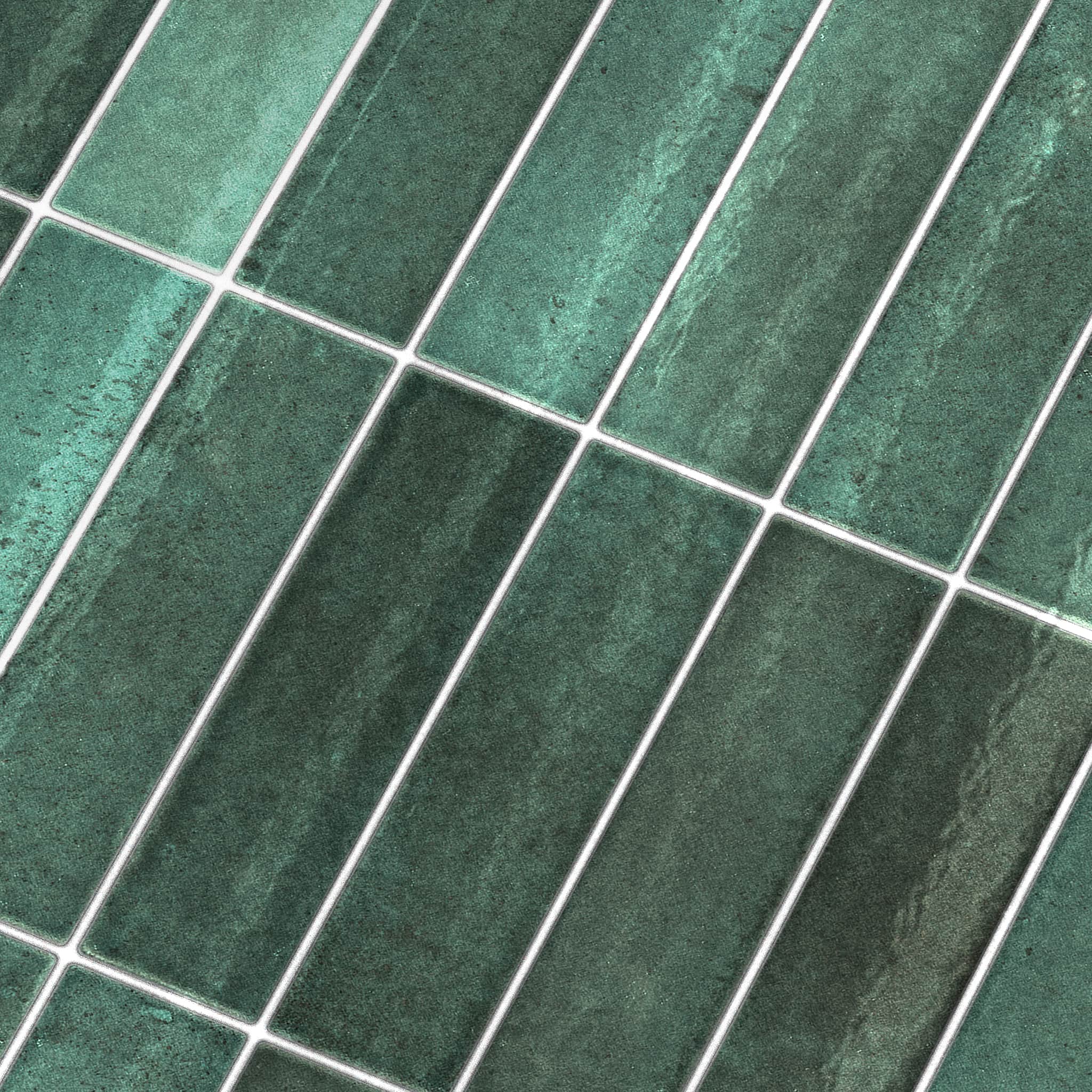 Rapid Tile™ Tile Effect Bathroom Wall Panel – Bottle Green - Waterproof Shower Panel