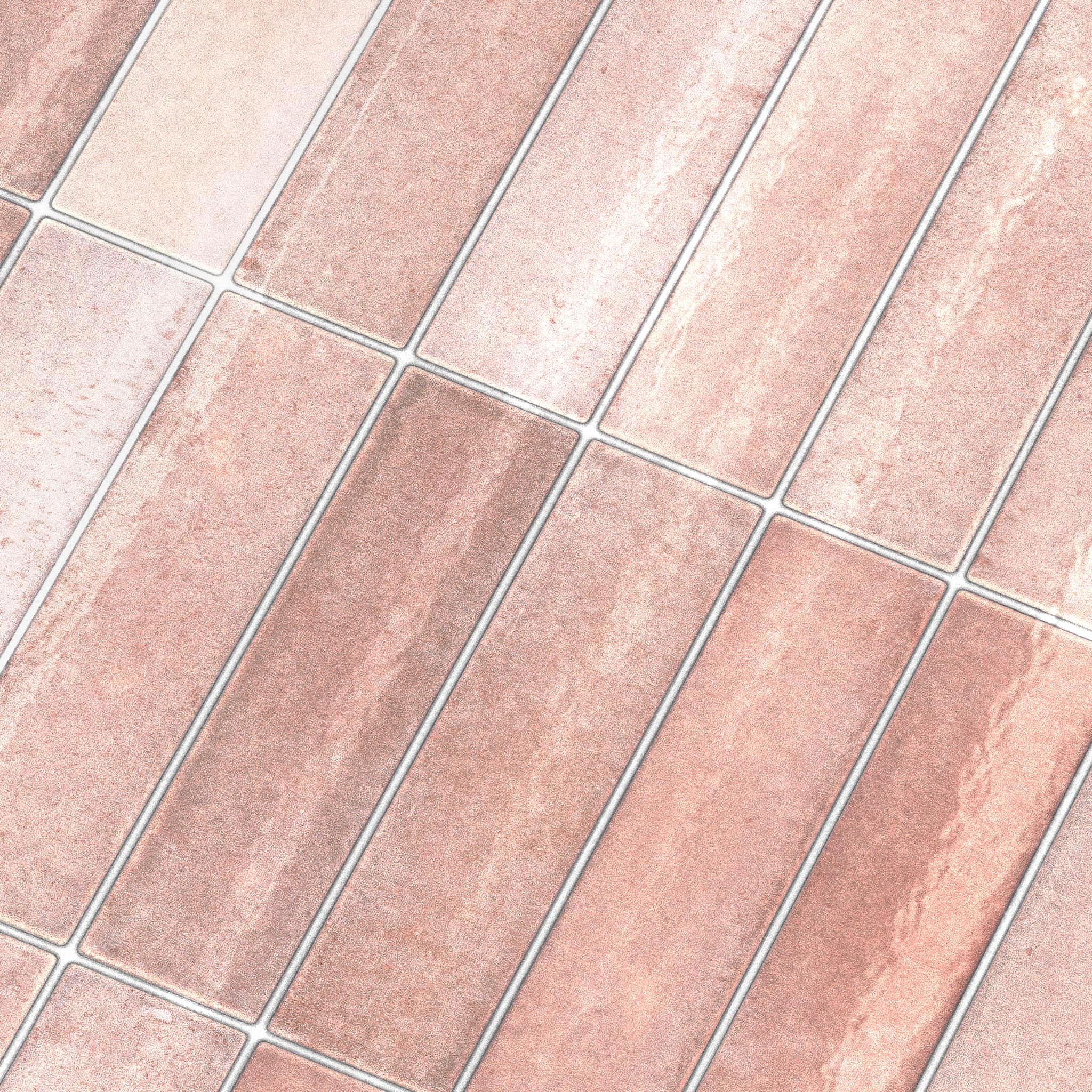 Rapid Tile™ Tile Effect Bathroom Wall Panel – Rose Pink - Waterproof Shower Panel