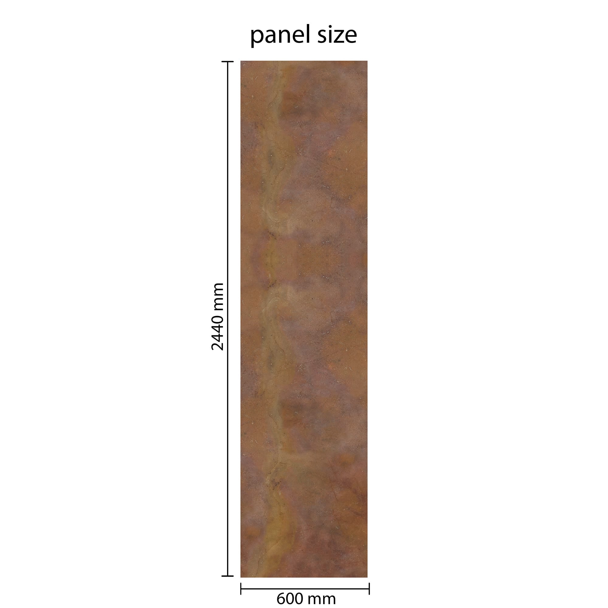Rapid Stone™ Stone Effect Bathroom Wall Panel – Copper Waterproof Shower Panel