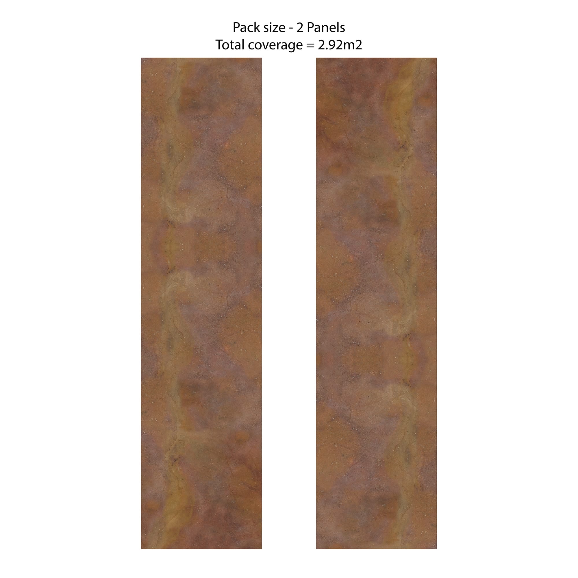Rapid Stone™ Stone Effect Bathroom Wall Panel – Copper Waterproof Shower Panel