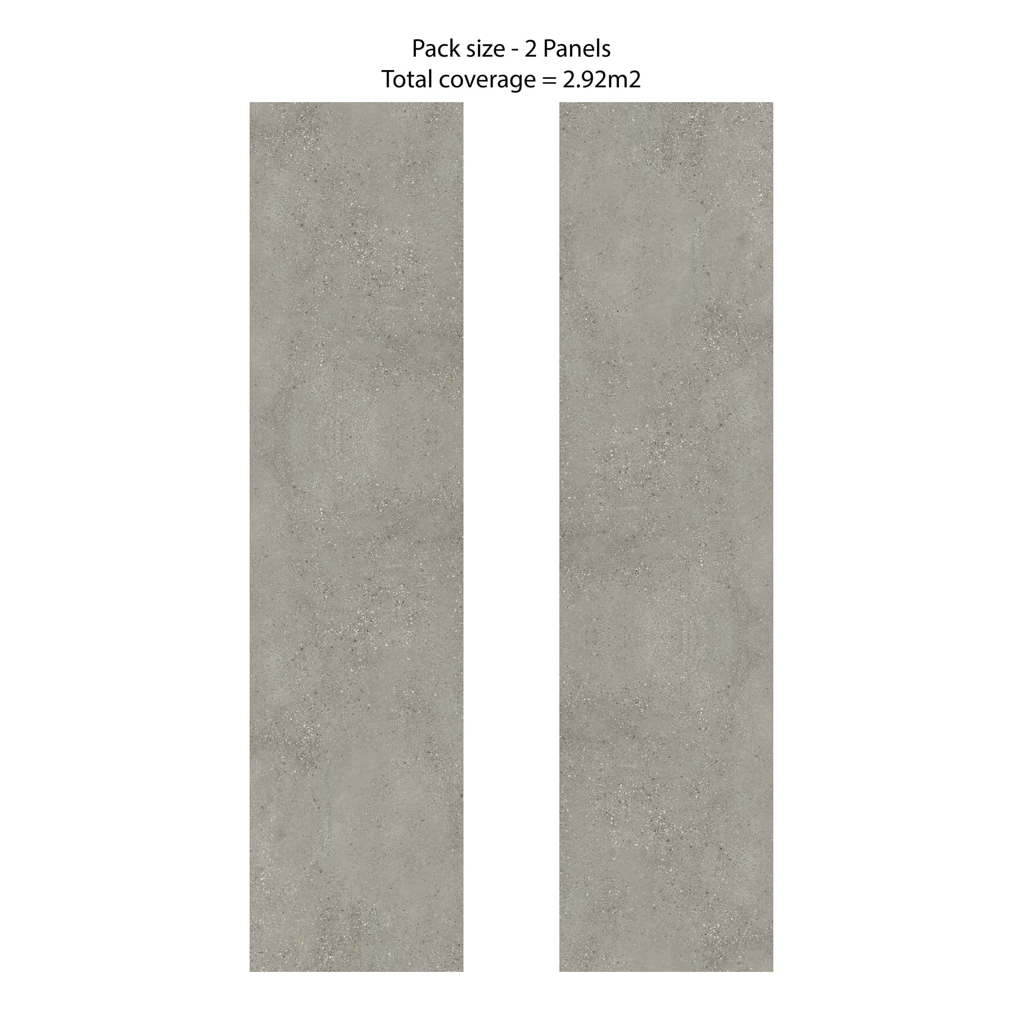Rapid Stone™ Concrete Effect Bathroom Wall Panel – Waterproof Shower Panel