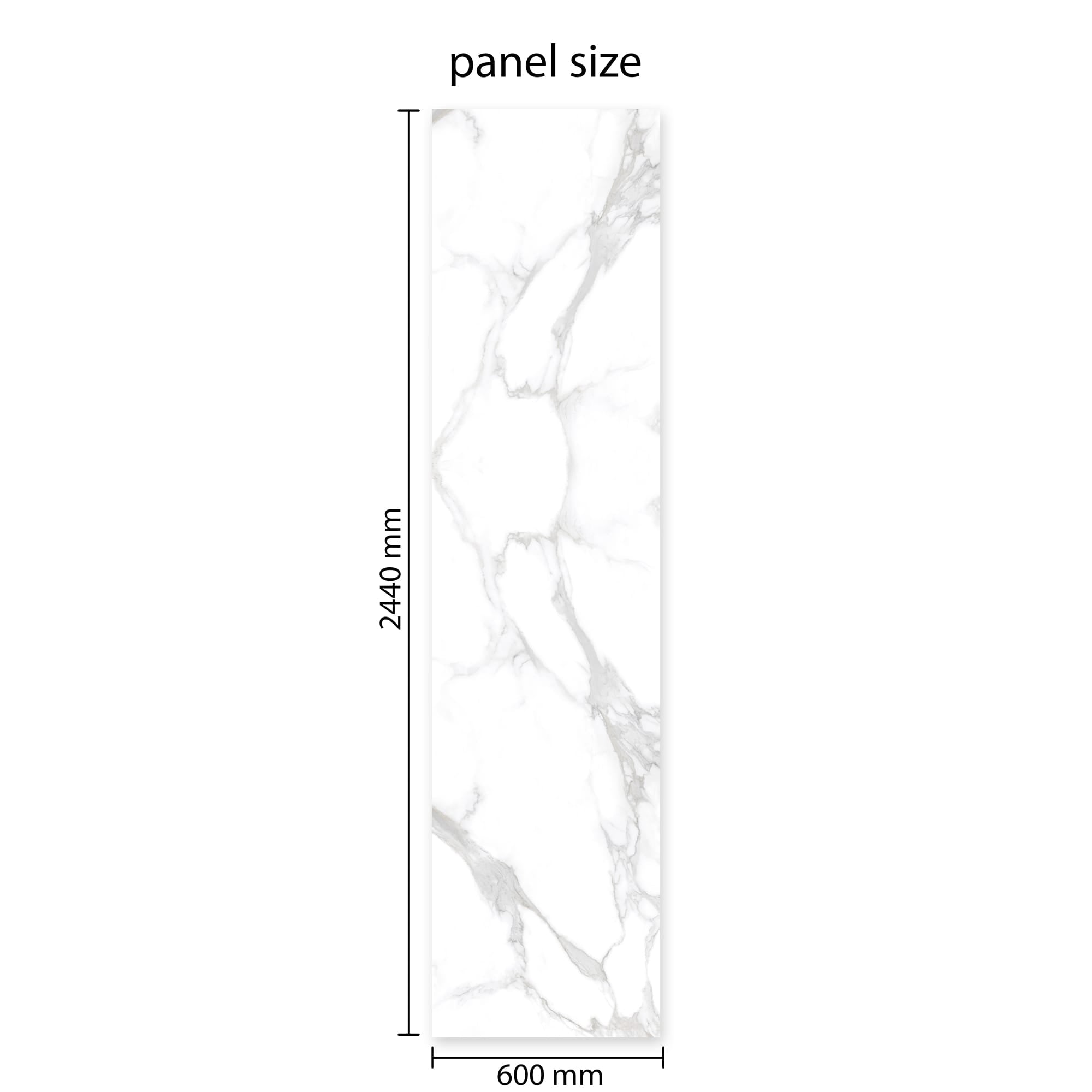 Rapid Stone™ Marble Effect Bathroom Wall Panel – Carrera Waterproof Shower Panel