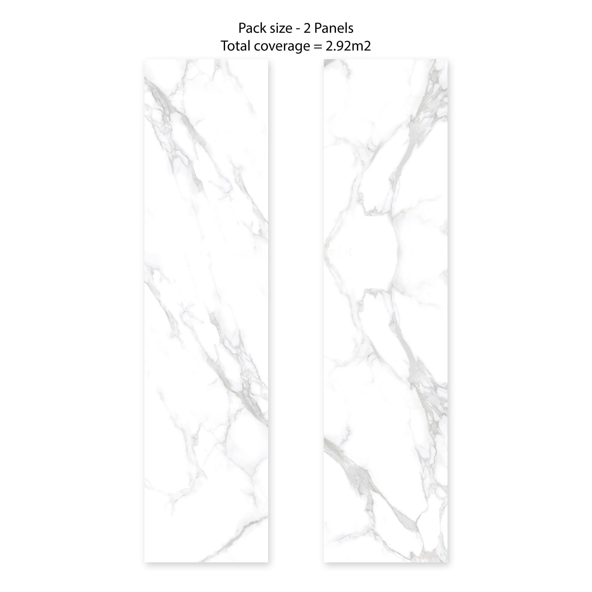Rapid Stone™ Marble Effect Bathroom Wall Panel – Carrera Waterproof Shower Panel