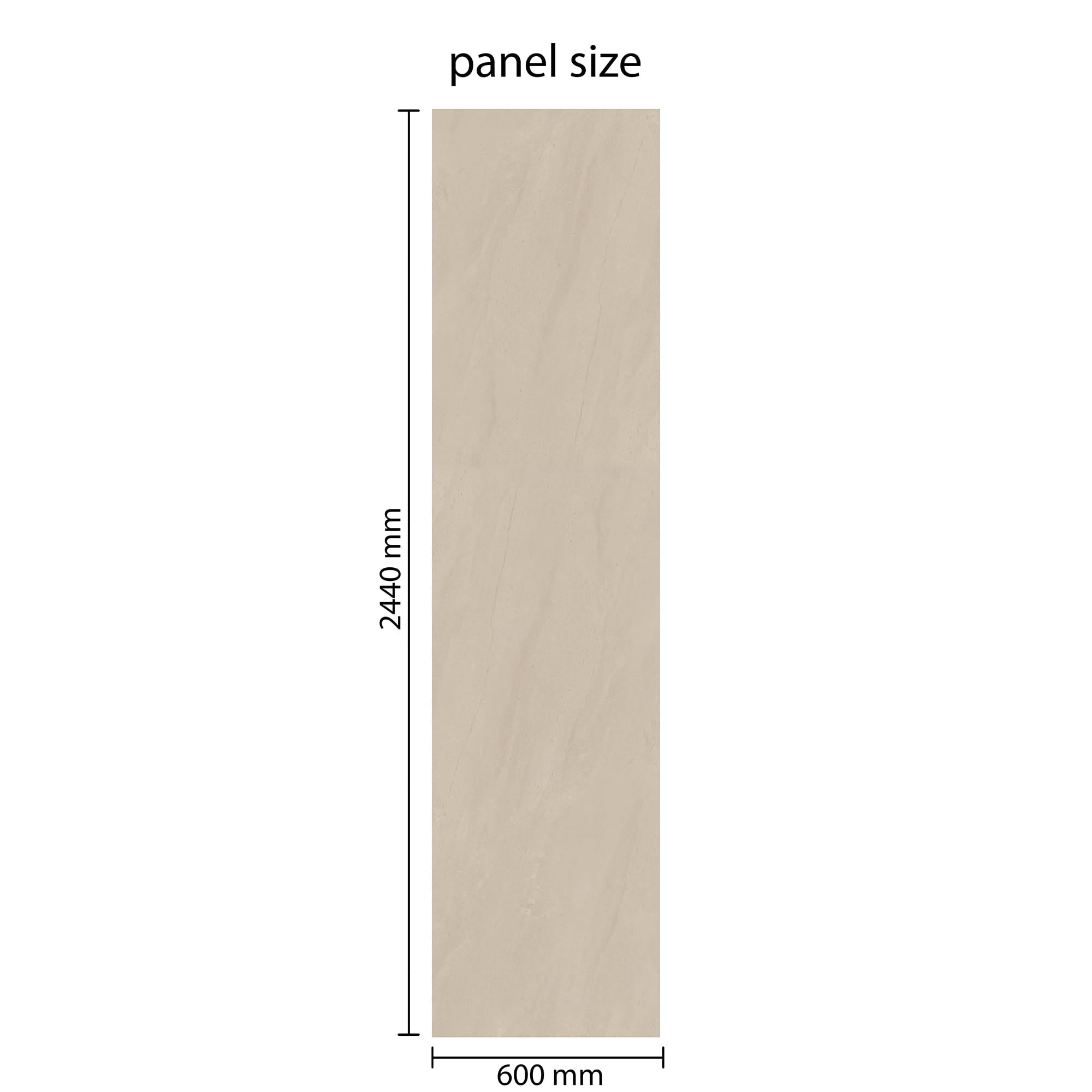 Rapid Stone™ Stone Effect Bathroom Wall Panel – Beige Waterproof Shower Panel